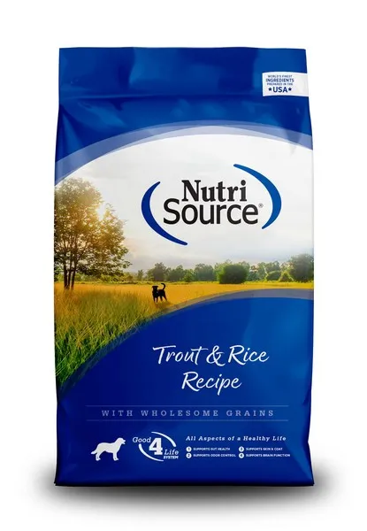 12 Lb Nutrisource Adult Dog Trout & Rice - Food